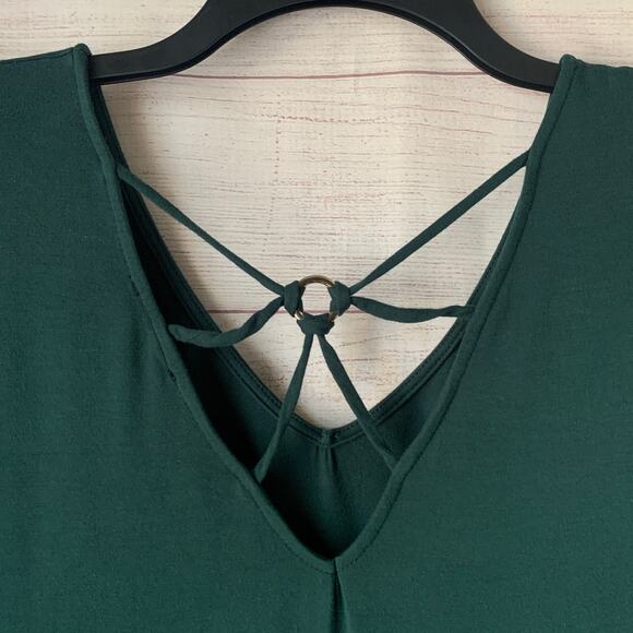 Papermoon Dark Green Blouse Ampton Back Detail Size XLP - Picture 7 of 14